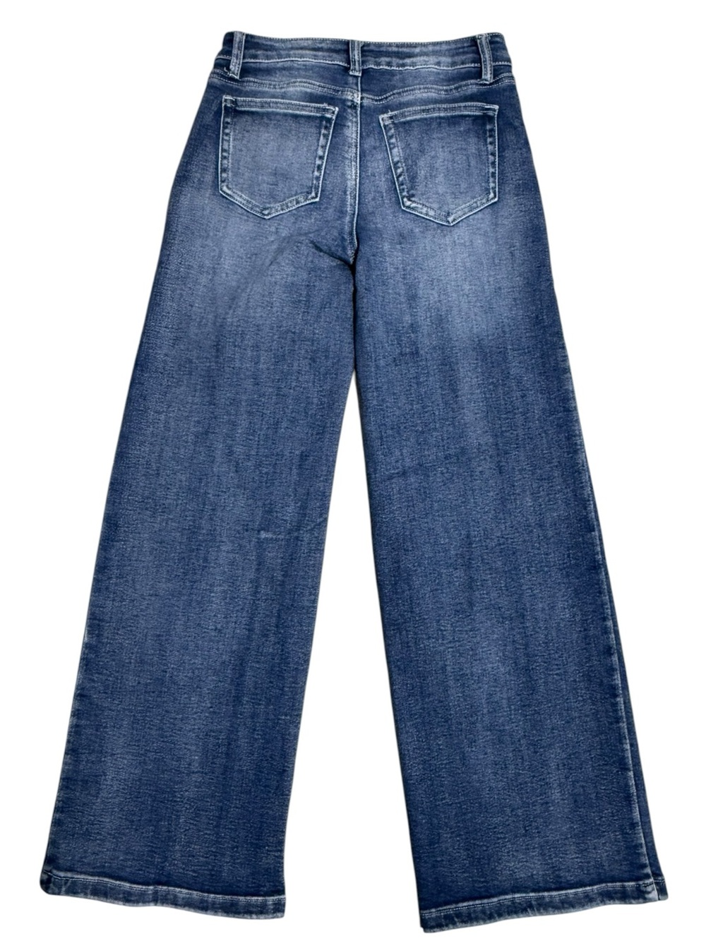Fire & Rain Distressed Baggy Wide Leg Jeans Mid Rise Denim Y2K streetwear Size 7 - Picture 5 of 6